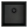 Deante ZQA_N10A - Lava-loiça de cozinha CORDA 44x44 cm granito/preto