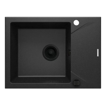 Deante ZQJ_G11A - Lava-loiça de cozinha EVORA 59x44 cm granito/metálico grafite