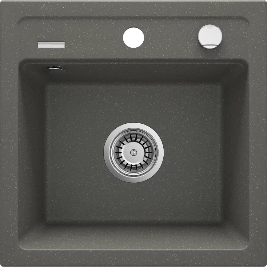 Deante ZQZ_T103 - Cuba de cozinha ZORBA 44x44 cm granito/antracite