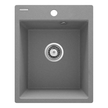 Deante ZRC_S103 - Lava-loiça de cozinha CORIO 50x40 cm granito/cinzento metálico