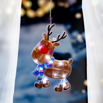 Decoração de janela de natal em LED 10xLED/3xAAA