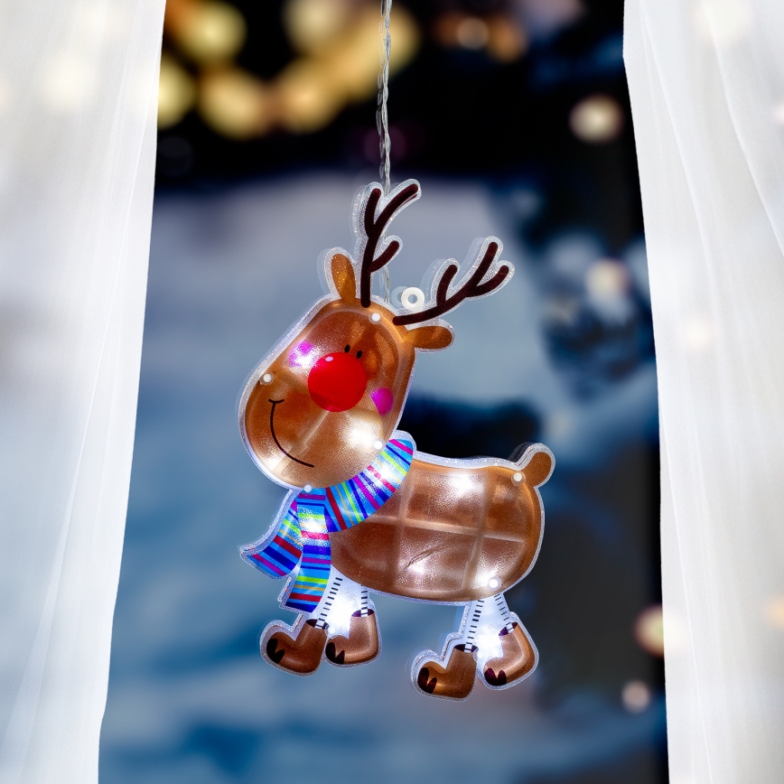 Decoração de janela de natal em LED 10xLED/3xAAA