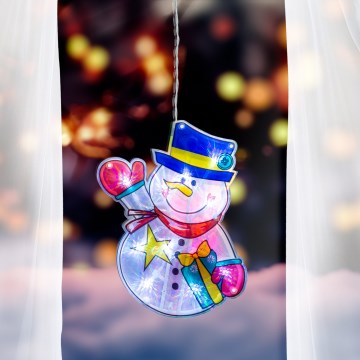 Decoração de janela de natal em LED 10xLED/3xAAA