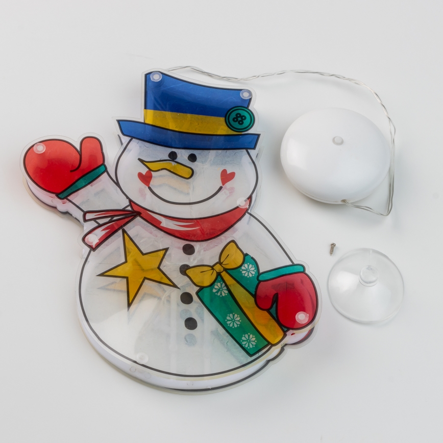 Decoração de janela de natal em LED 10xLED/3xAAA