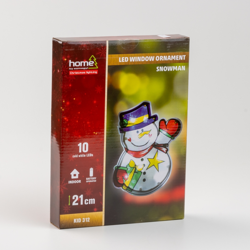 Decoração de janela de natal em LED 10xLED/3xAAA