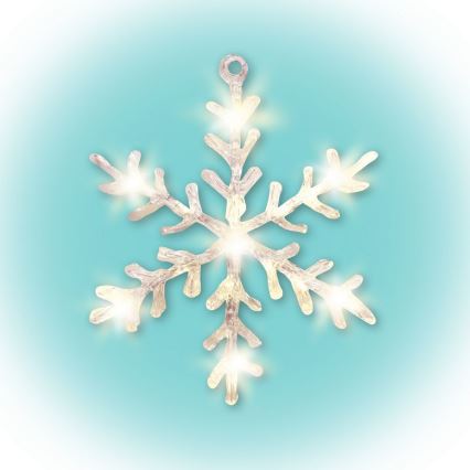 Decoração de janela de Natal LED 16xLED/3xAA branco quente