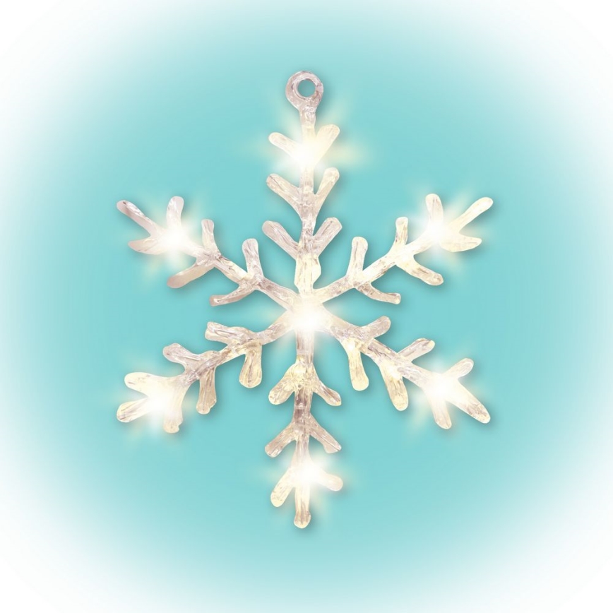 Decoração de janela de Natal LED 16xLED/3xAA branco quente
