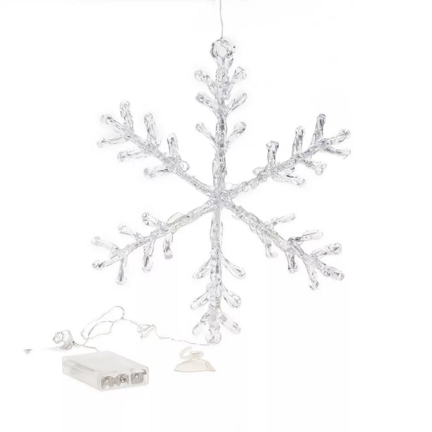 Decoração de janela de Natal LED 16xLED/3xAA branco quente