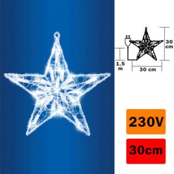 Decoração de janela estrela 20xL21D/230V