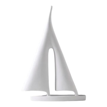 Decoração de mesa 28 cm resina/branca