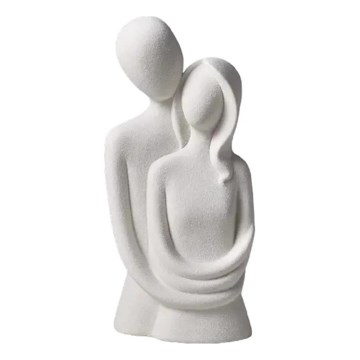 Decoração de mesa em cerâmica 21 x 8,5 x 10 cm branca