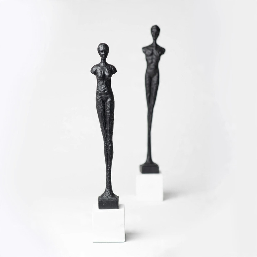 Decoração de mesa em metal, 43 cm, preta