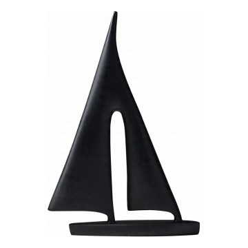 Decoração de mesa em resina, 28 cm — preta