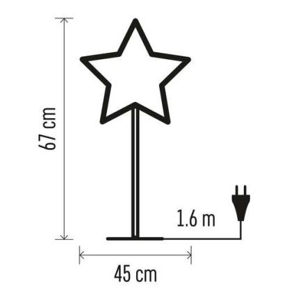 Decoração de Natal 1xE14/25W/230V d. 45 cm dourada