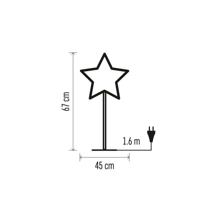 Decoração de Natal 1xE14/25W/230V d. 45 cm dourada