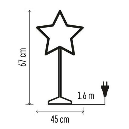 Decoração de Natal 1xE14/25W/230V d. 45 cm dourada