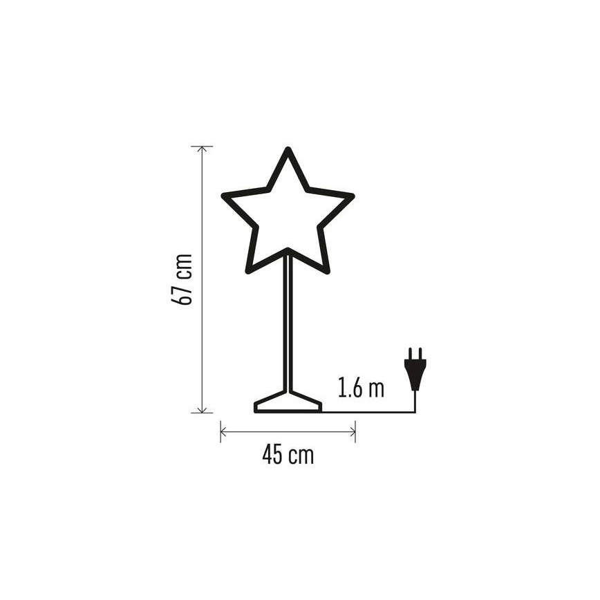 Decoração de Natal 1xE14/25W/230V d. 45 cm dourada