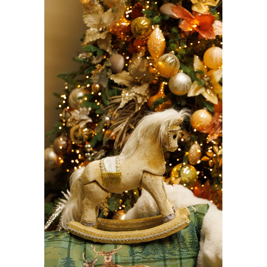 Decoração de Natal 31 cm Cavalo de baloiço