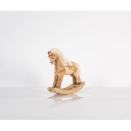 Decoração de Natal 31 cm Cavalo de baloiço
