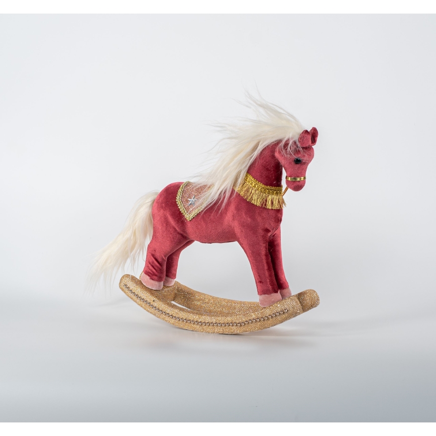 Decoração de Natal 31 cm Cavalo de baloiço