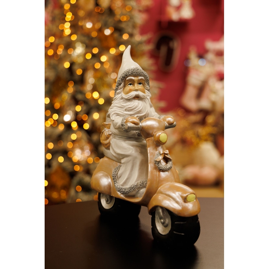 Decoração de Natal 33 cm Pai Natal com mota