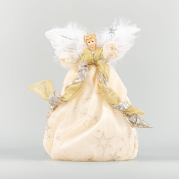 Decoração de Natal 41 cm anjo dourado