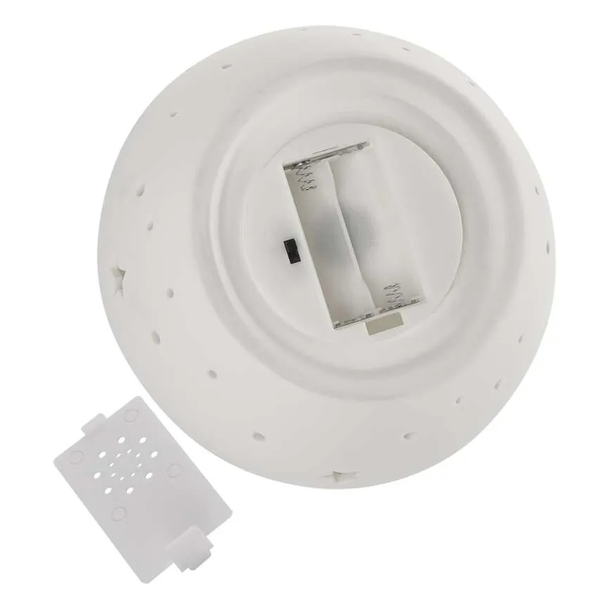 Decoração de Natal LED/0,4W/2xAA anjo cerâmico