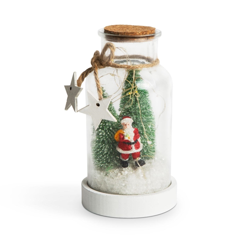 Decoração de Natal LED 10xLED/2xAA São Nicolau