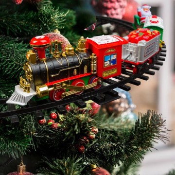 Decoração de Natal LED 10xLED/4xAA comboio
