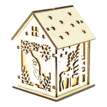 Decoração de Natal LED 1xLED/2xLR44 branco quente