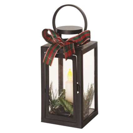 Decoração de Natal LED 1xLED/3xAAA preto