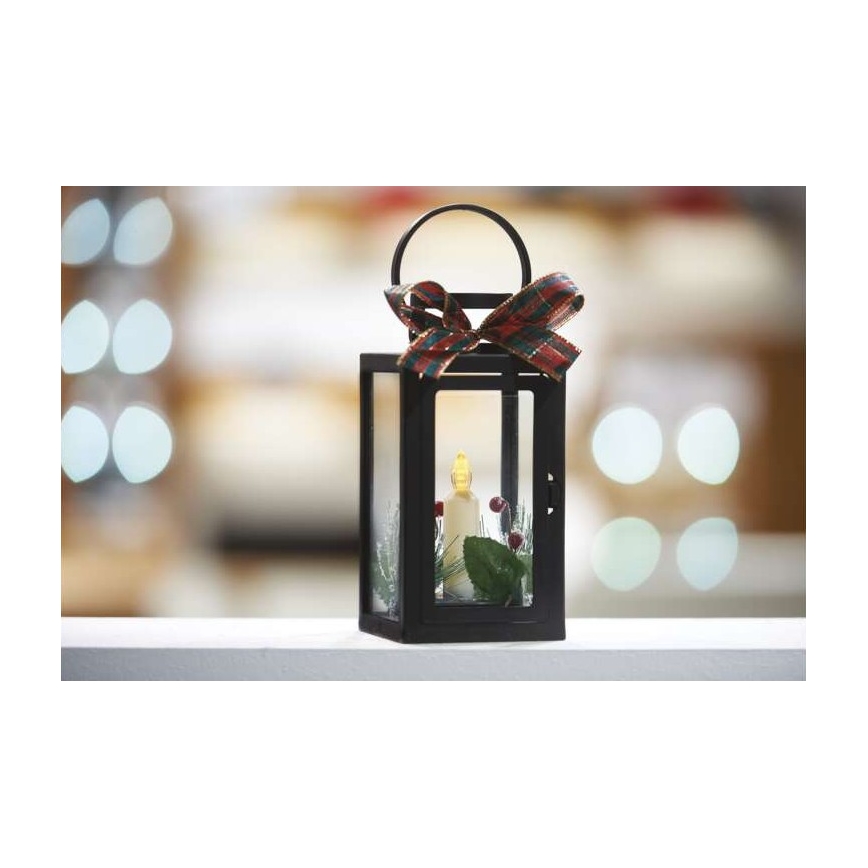 Decoração de Natal LED 1xLED/3xAAA preto