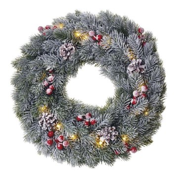 Decoração de Natal LED 20xLED/2xAA d. 38 cm