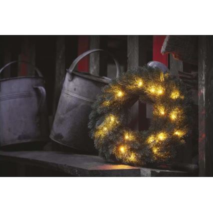 Decoração de Natal LED 20xLED/2xAA d. 40 cm