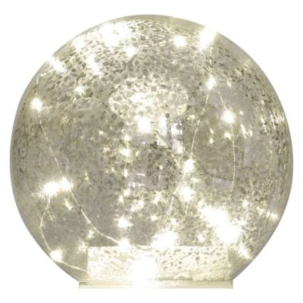 Decoração de Natal LED 20xLED/3xAA, esfera diâmetro 15 cm