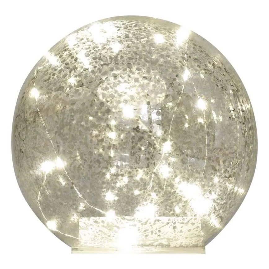 Decoração de Natal LED 20xLED/3xAA, esfera diâmetro 15 cm