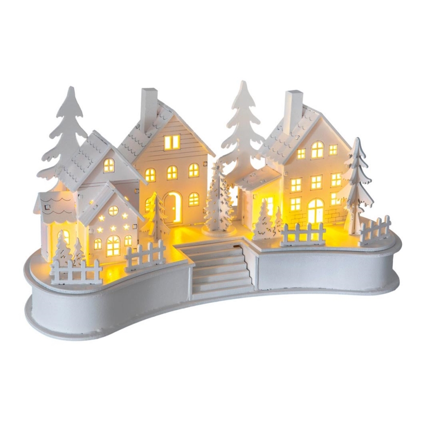 Decoração de Natal LED/2xAA aldeia