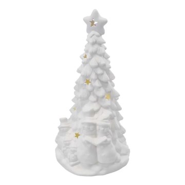 Decoração de Natal LED/2xAA, árvore de Natal, branco quente