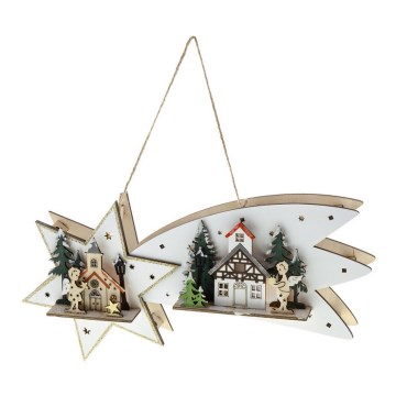 Decoração de Natal LED/2xAA cometa LED