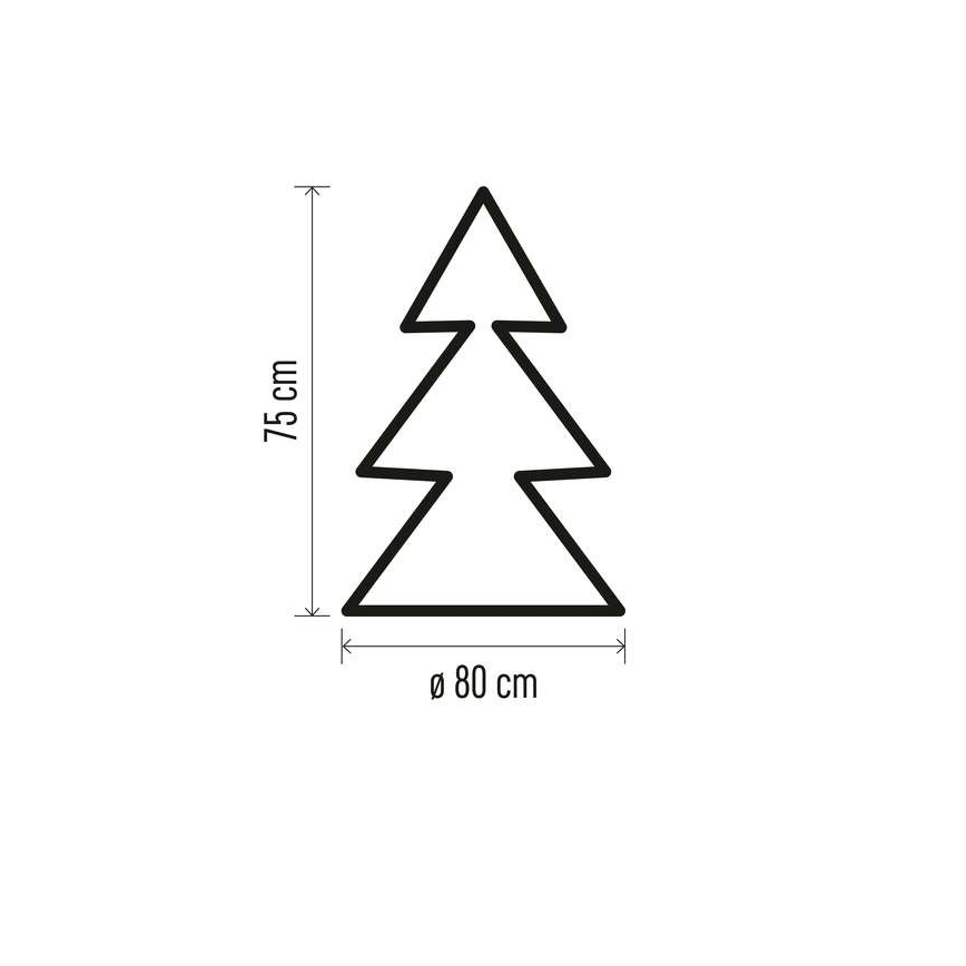 Decoração de Natal LED 40xLED/3xAA