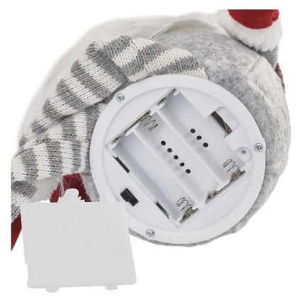 Decoração de Natal LED 4xLED/3xAA duende