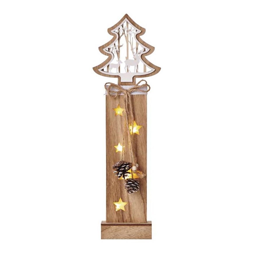 Decoração de Natal LED 5xLED/2xAA árvore