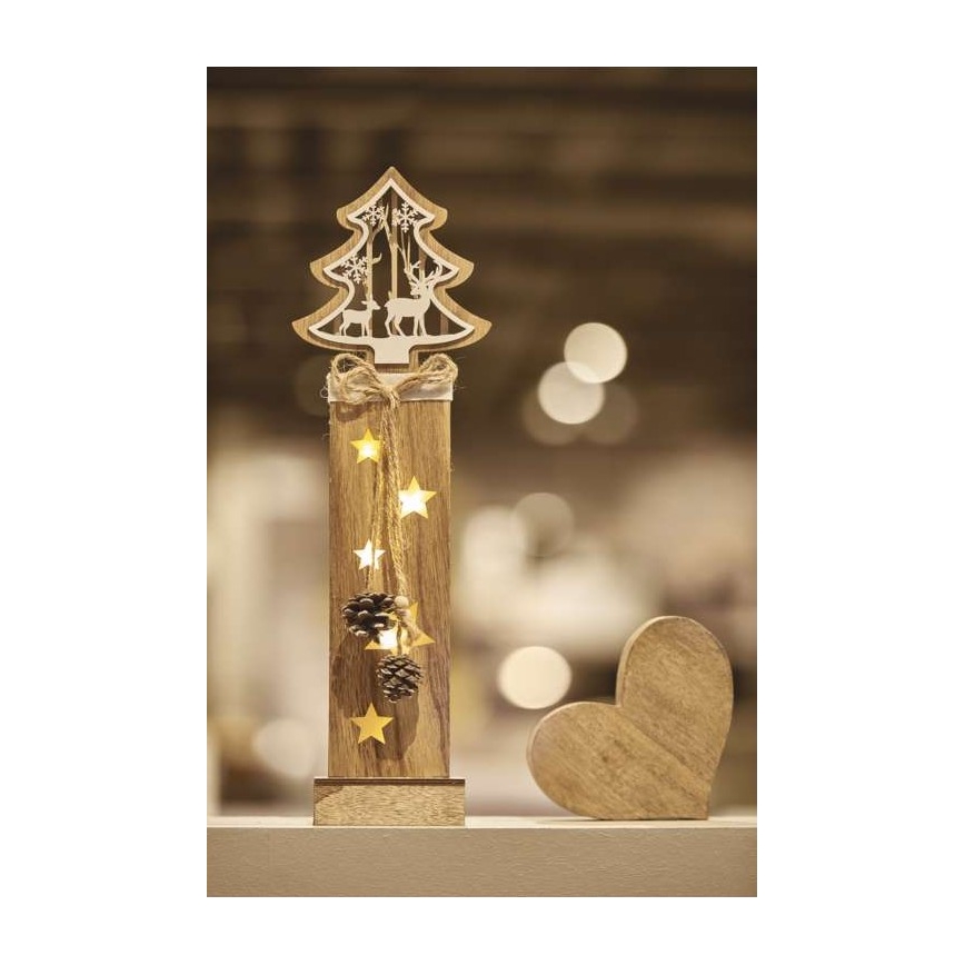 Decoração de Natal LED 5xLED/2xAA árvore