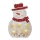 Decoração de Natal LED 5xLED/2xAA boneco de neve
