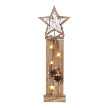 Decoração de Natal LED 5xLED/2xAA estrela