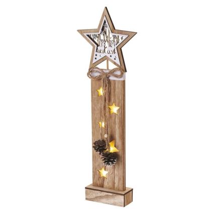 Decoração de Natal LED 5xLED/2xAA estrela