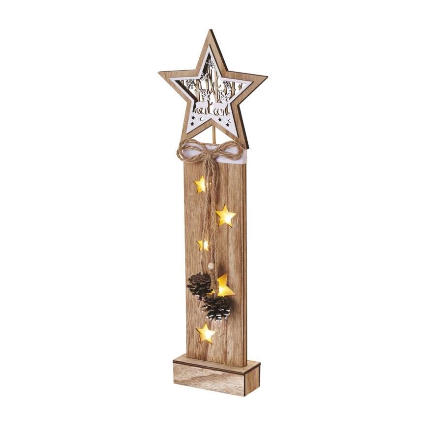 Decoração de Natal LED 5xLED/2xAA estrela