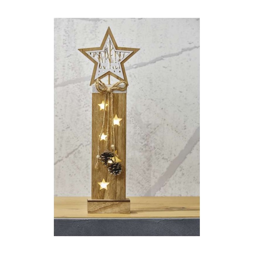 Decoração de Natal LED 5xLED/2xAA estrela