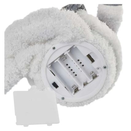 Decoração de Natal LED 6xLED/3xAA boneco de neve