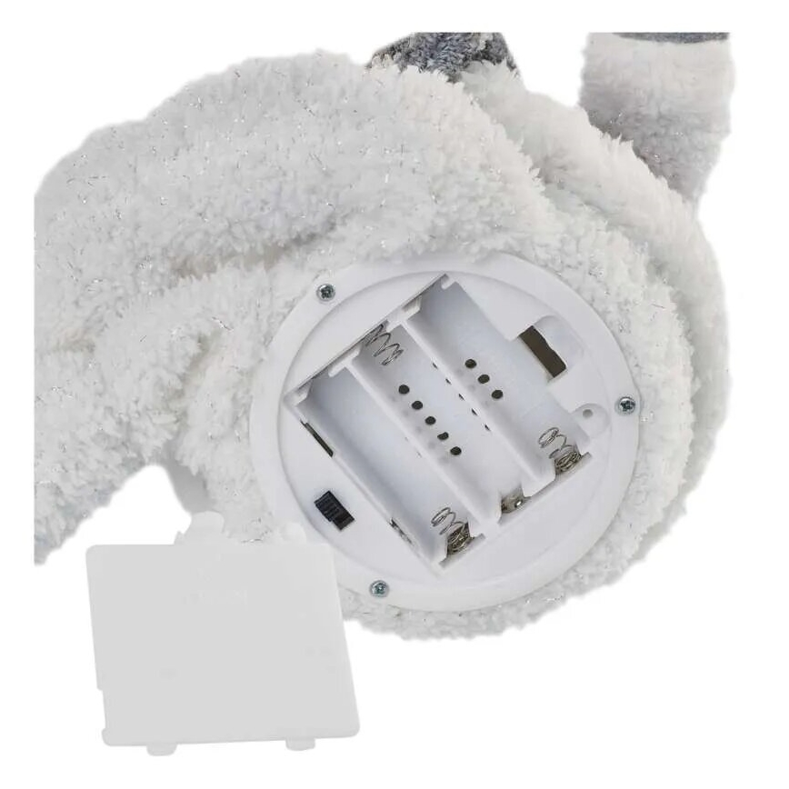 Decoração de Natal LED 6xLED/3xAA boneco de neve